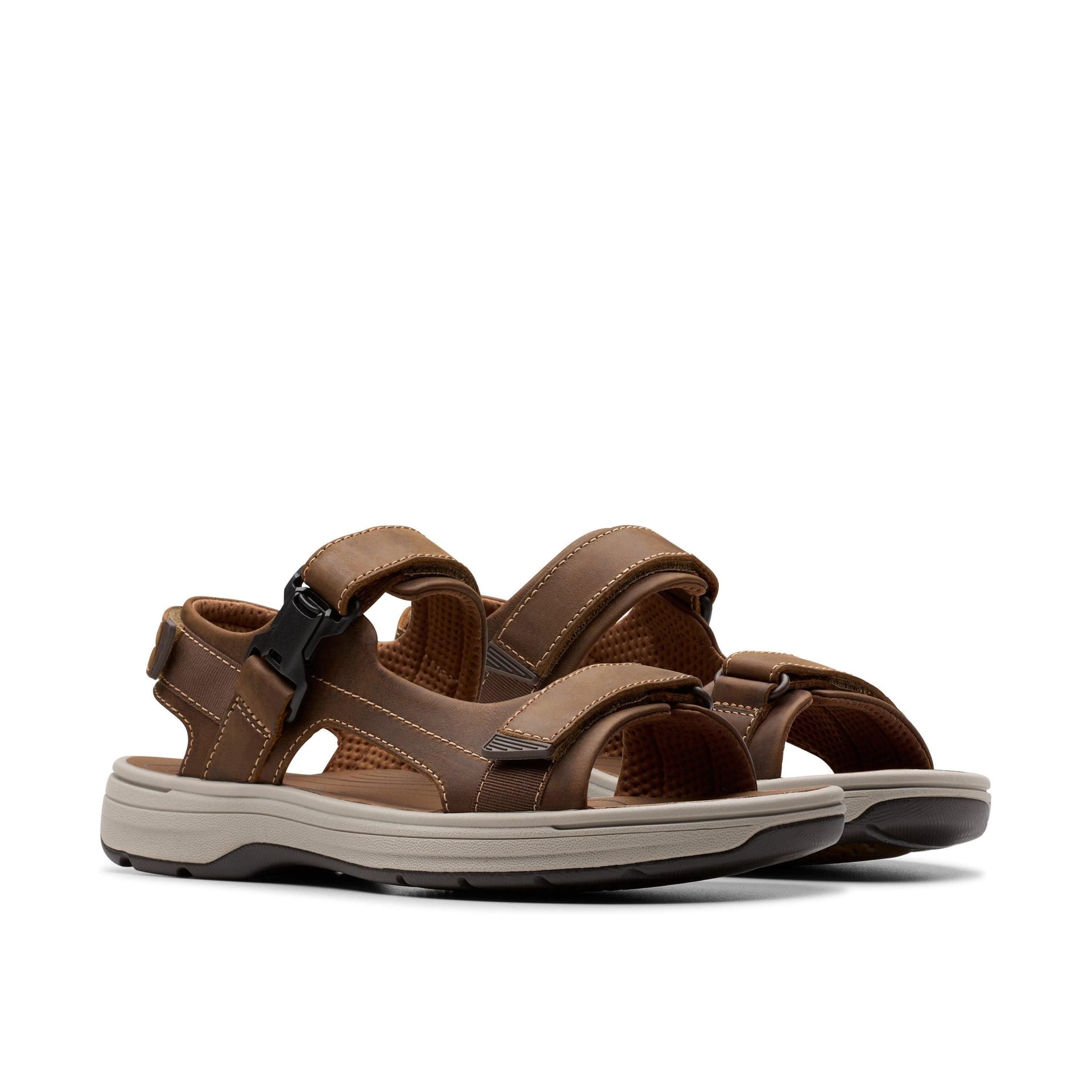 Clarks Clarks Men's Saltway Edge Light Tan Leather in Brown - 4