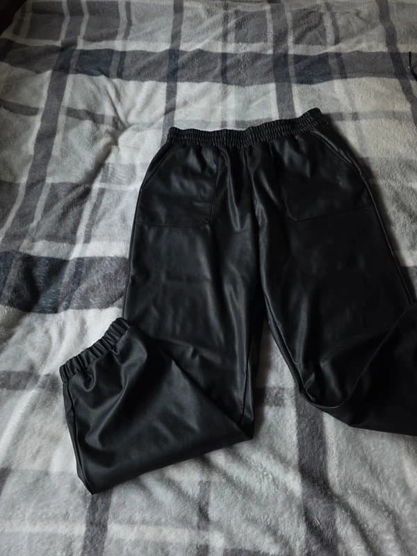 New Look Leather joggers