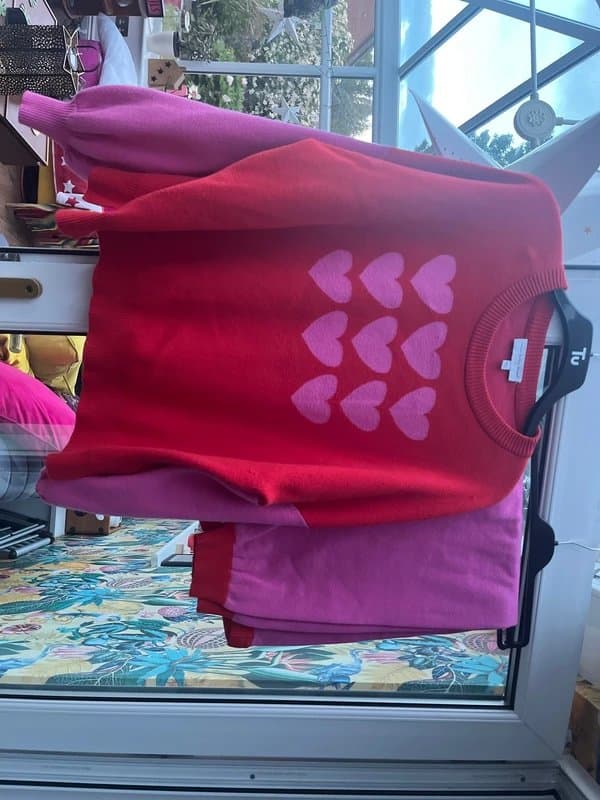 Never Fully Dressed Never fully dressed leisure suit pink and red size XL