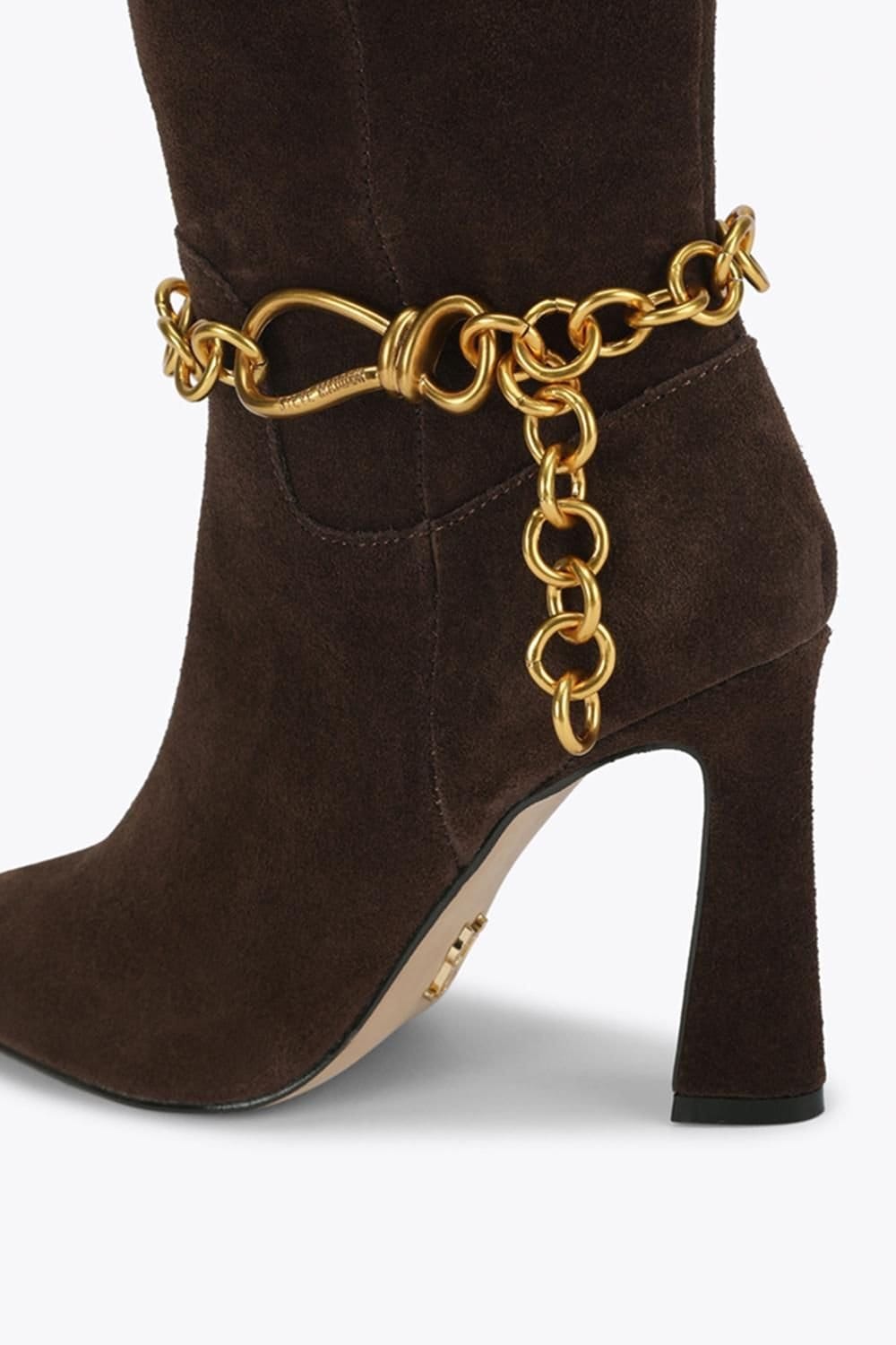 Steve Madden STEVE MADDEN Women's 'Skorcher Dark Brown Suede' Suede Boots - 4