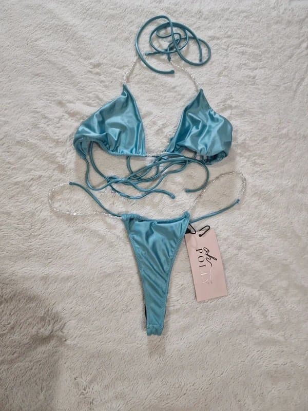 Oh Polly Turquoise bikini set