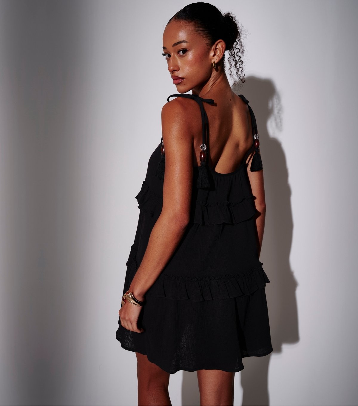 South Beach Women's Black Tie Strap Mini Dress South Beach New Look - 4