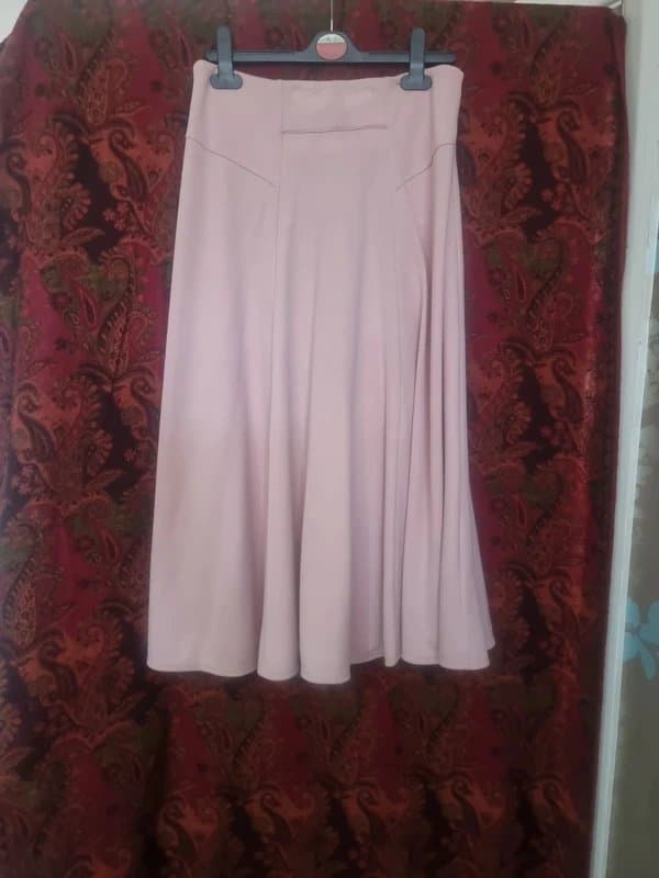 ASOS Asos pink midi flowy skirt