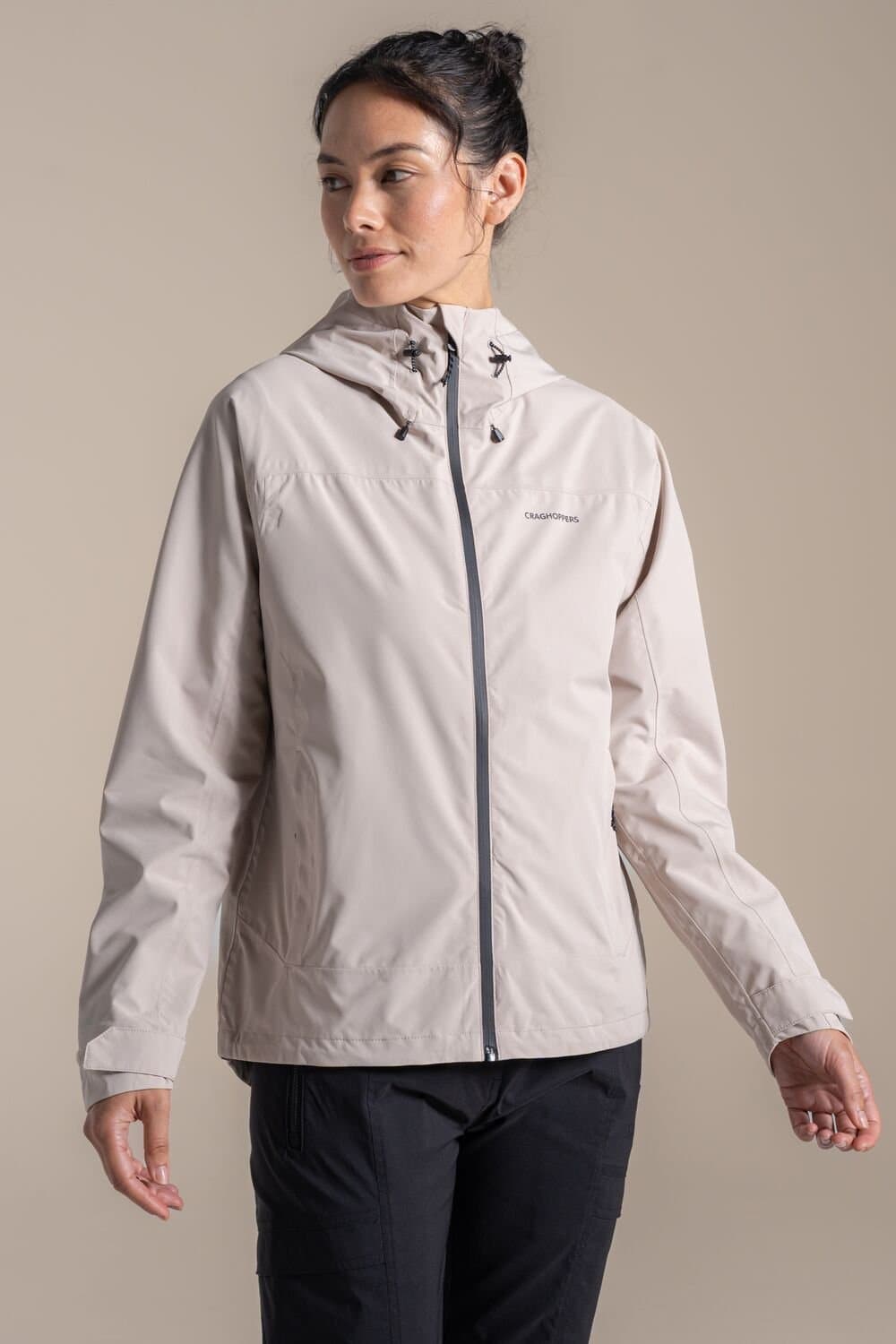 Craghoppers Craghoppers Women's Zohra Waterproof Jacket in Light Stone