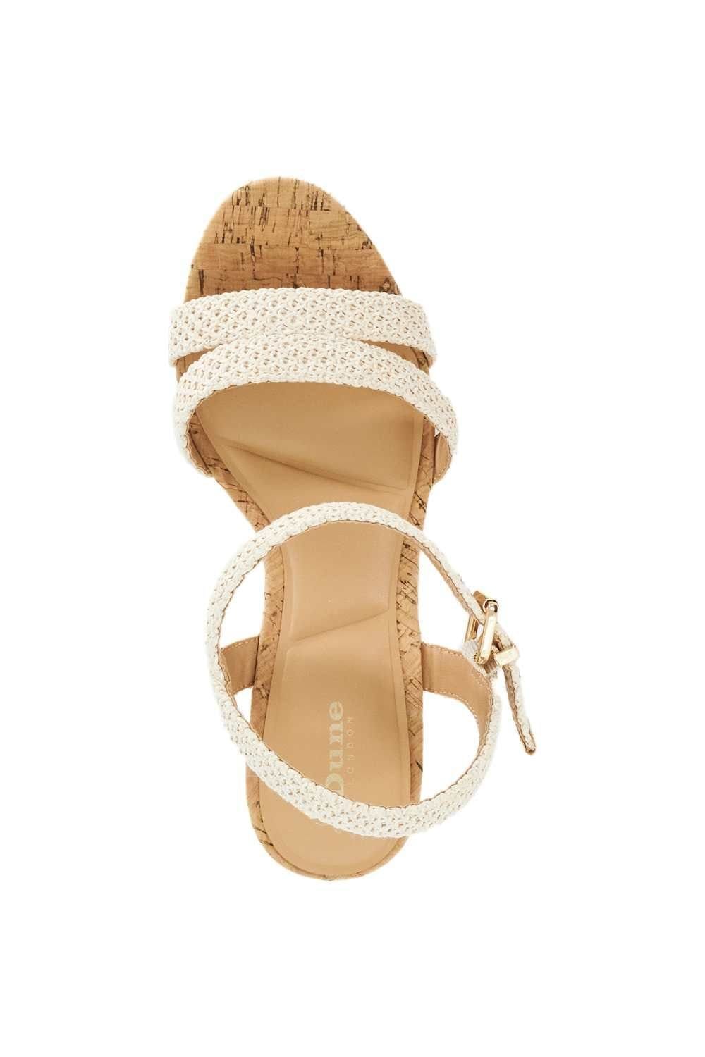 Dune London Dune London Women's Wide Fit 'Kipling' Wedges in Natural - 4