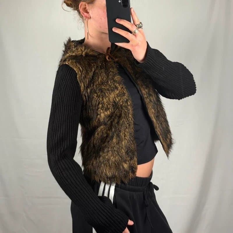 New Look Old new look faux fur cardigan