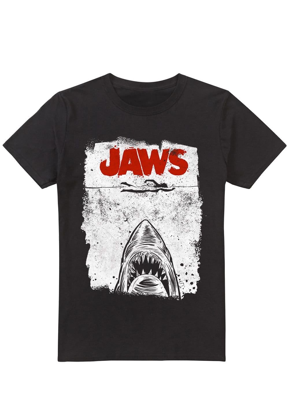 Universal Universal Men's Jaws Amity Island Ink Block T-Shirt, Black - 4