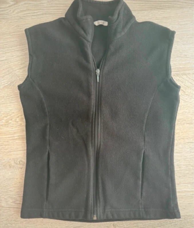 Marks & Spencer Marks & Spencer Black Fleece Gilet Bodywarmer UK 10 – Zip Front
