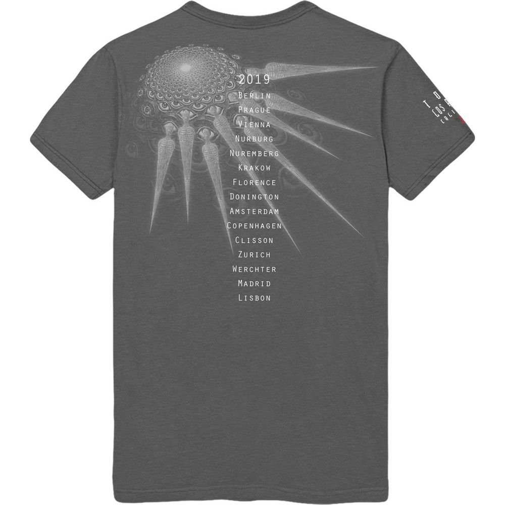 Tool Tool Men's Spectre Spike Back Print T-Shirt in Charcoal - 2