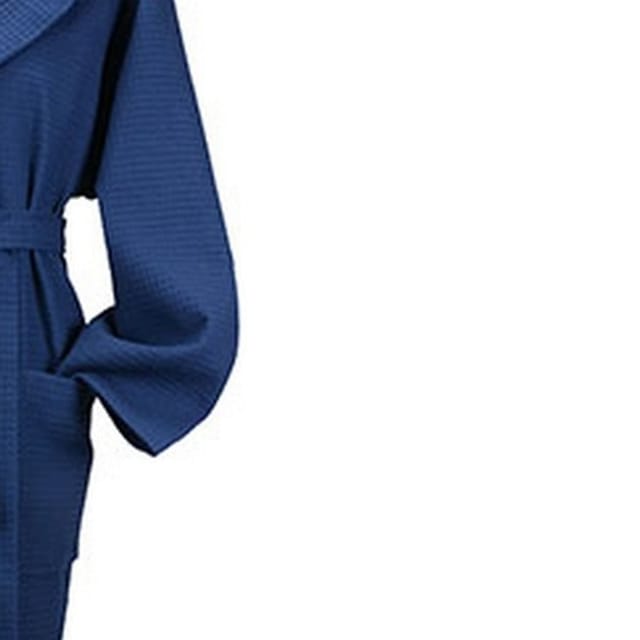 ARTG ARTG Women's Robezz Waffle Hooded Dressing Gown in Navy - 2