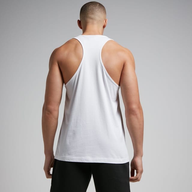 MyProtein Myprotein Men's Cotton Vest in White - 2