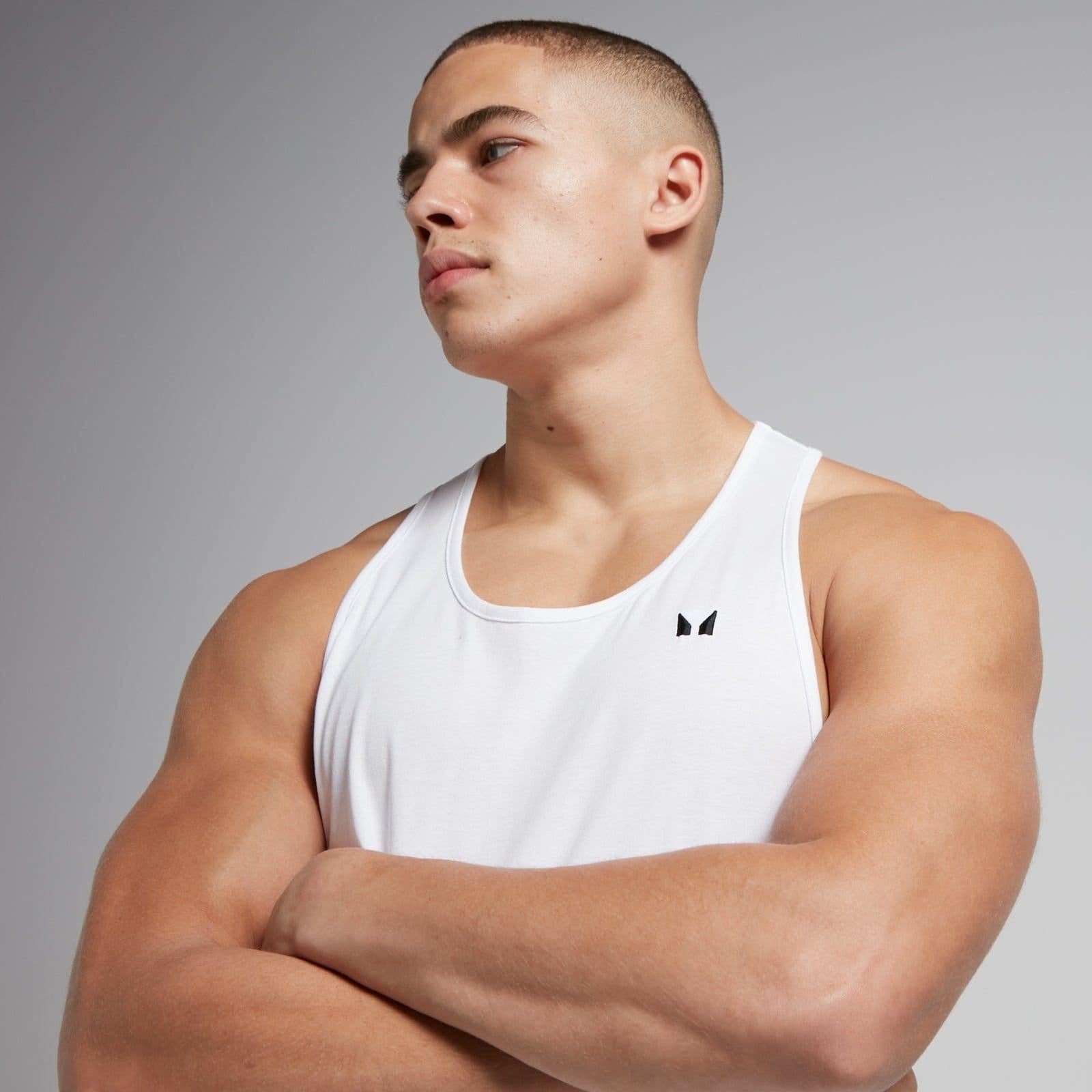 MyProtein Myprotein Men's Cotton Vest in White - 4