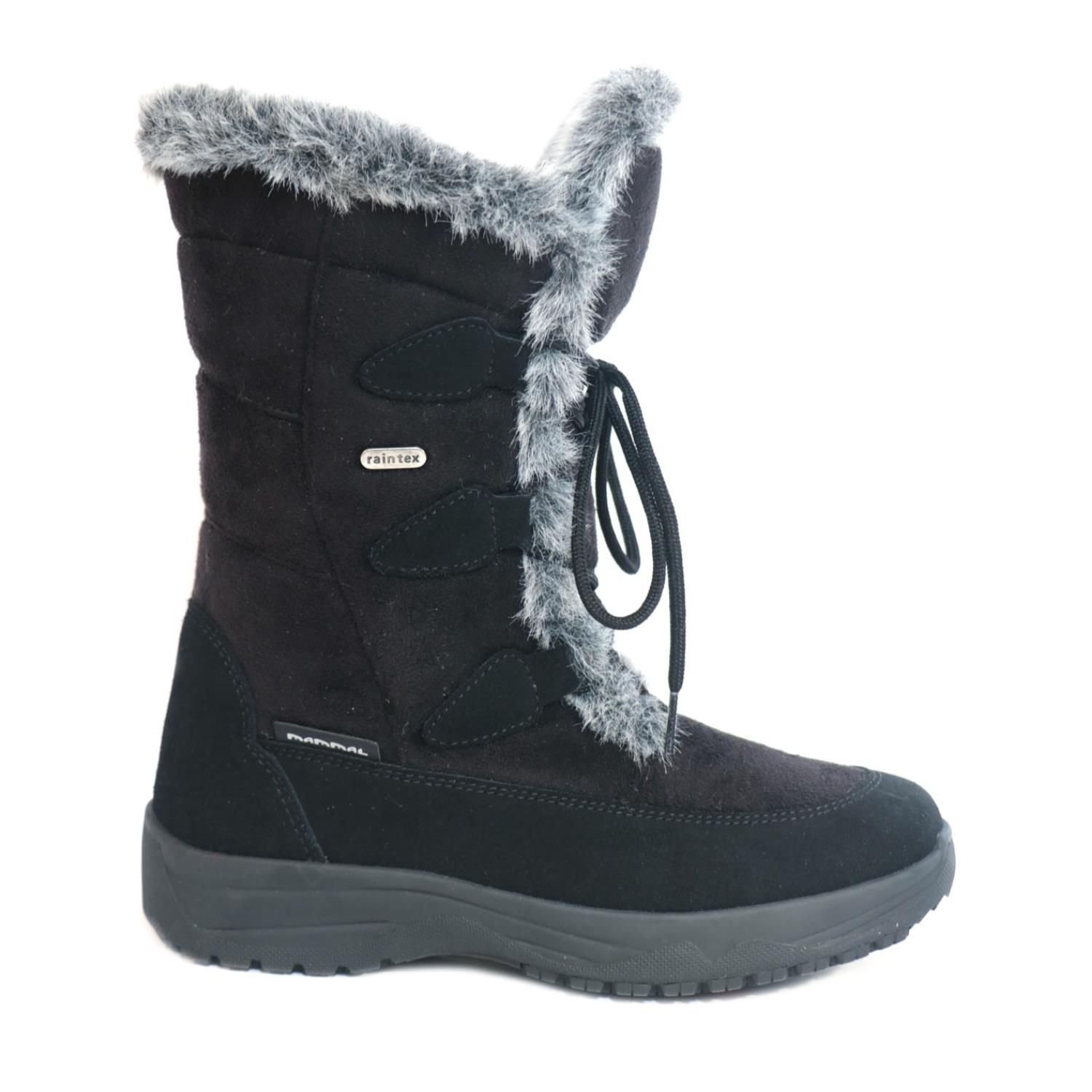 Mammal Mammal Women's 'Oribi2' Mid-calf Winter Boots with Flip-over Ice Grips in Black - 4