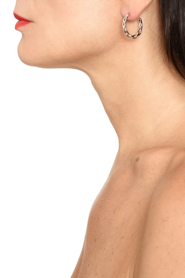 Addicted 2 Addicted 2 Women's Concordia Silver Stud Chain Earrings - 2