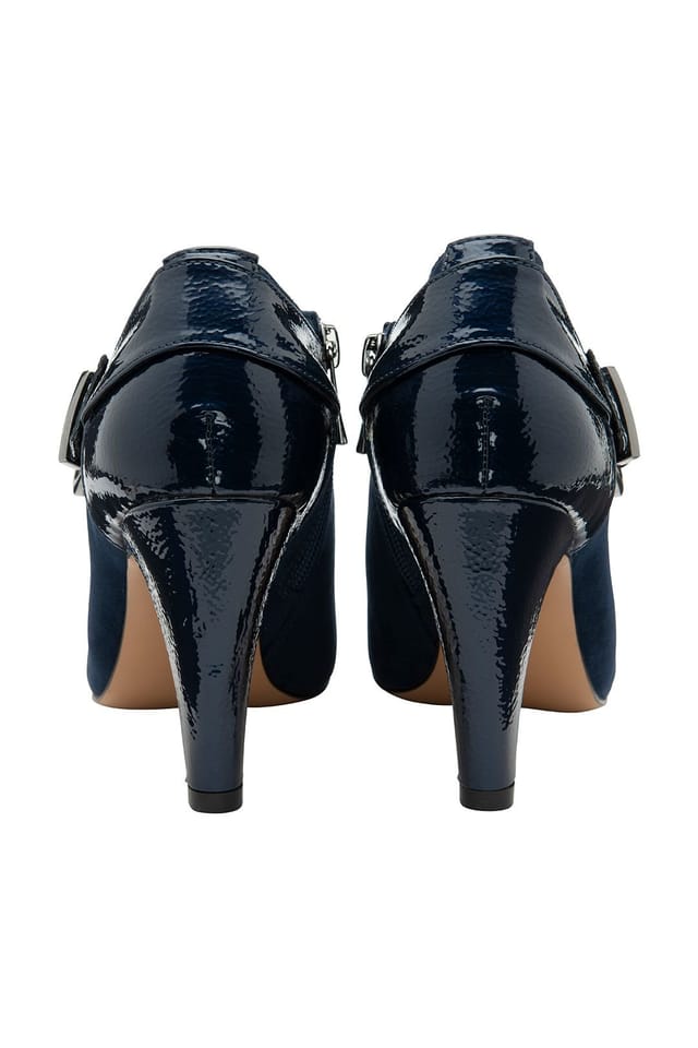 Lotus Lotus Women's 'Zyla' Stiletto-Heel Shoe-Boots in Navy - 3