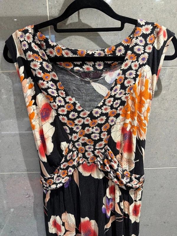 Essence Maxi dress. Beach cover. Flowers. Holiday. Occasional dress. One size