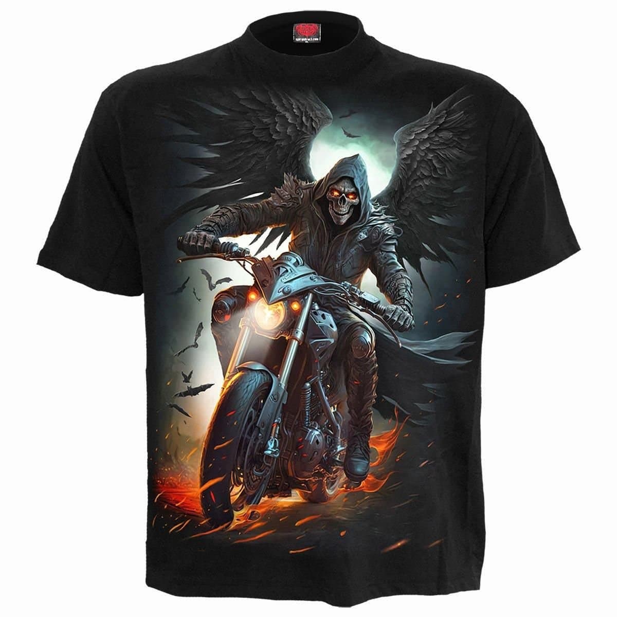 Spiral Spiral Men's NIGHT RIDER - T-Shirt Black