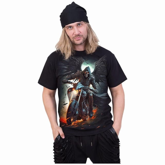 Spiral Spiral Men's NIGHT RIDER - T-Shirt Black - 3