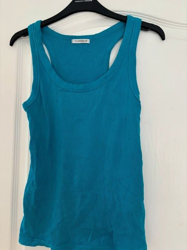 Topshop Vintage racer back top from topshop size 14