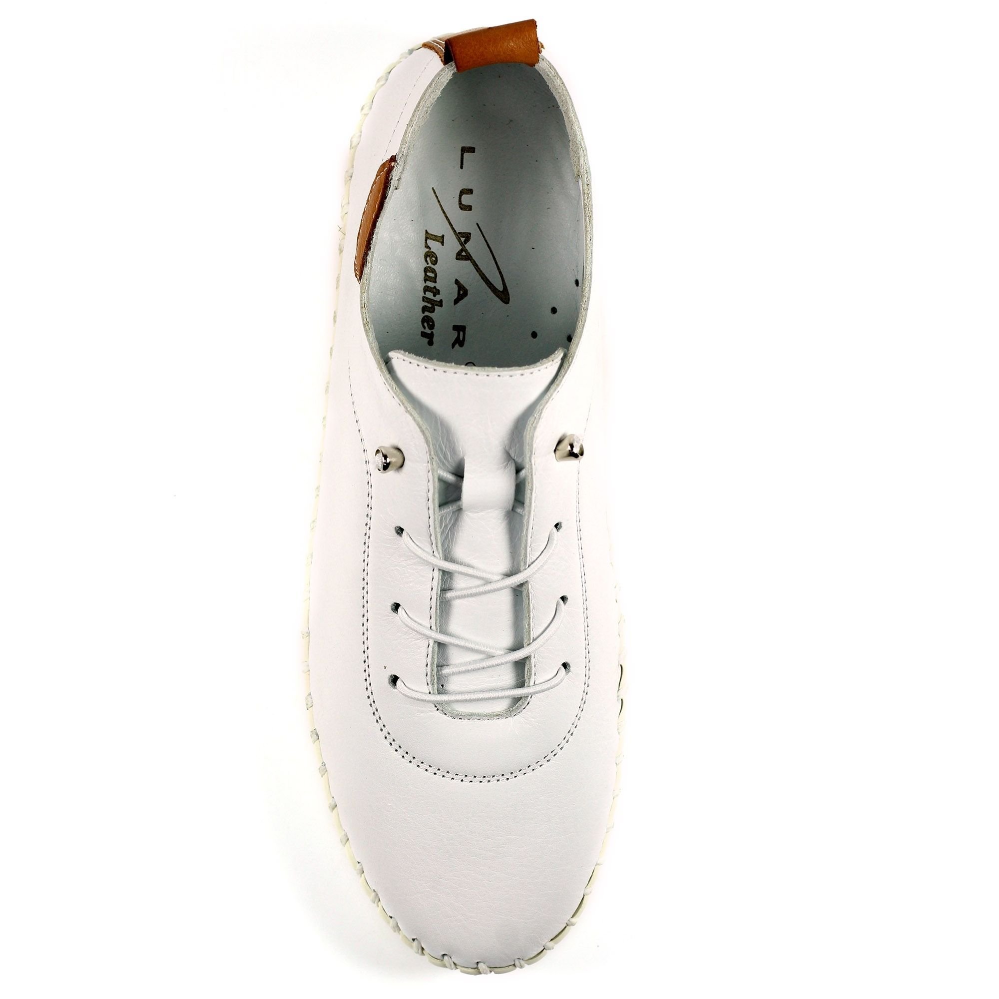 Lunar Lunar Women's Flamborough Leather Shoes in White - 4