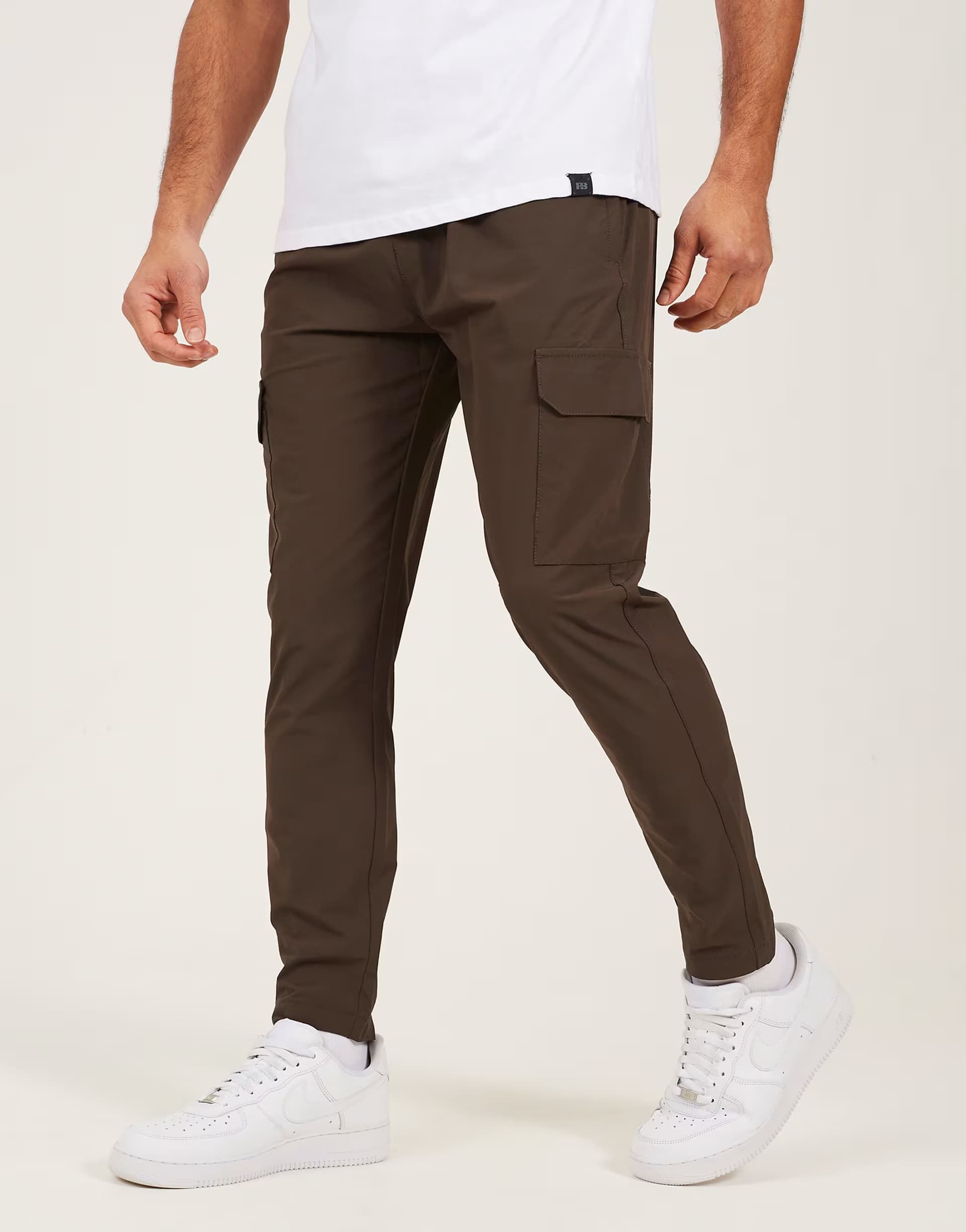 ASOS Brave Soul Slim fit cargo style trousers in khaki