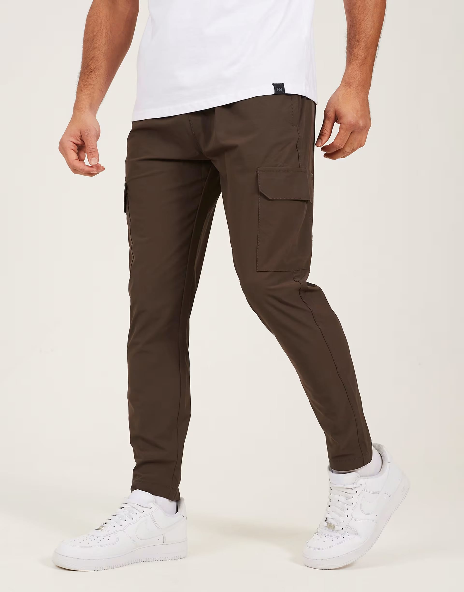 ASOS Brave Soul Khaki Slim Fit Cargo Trousers