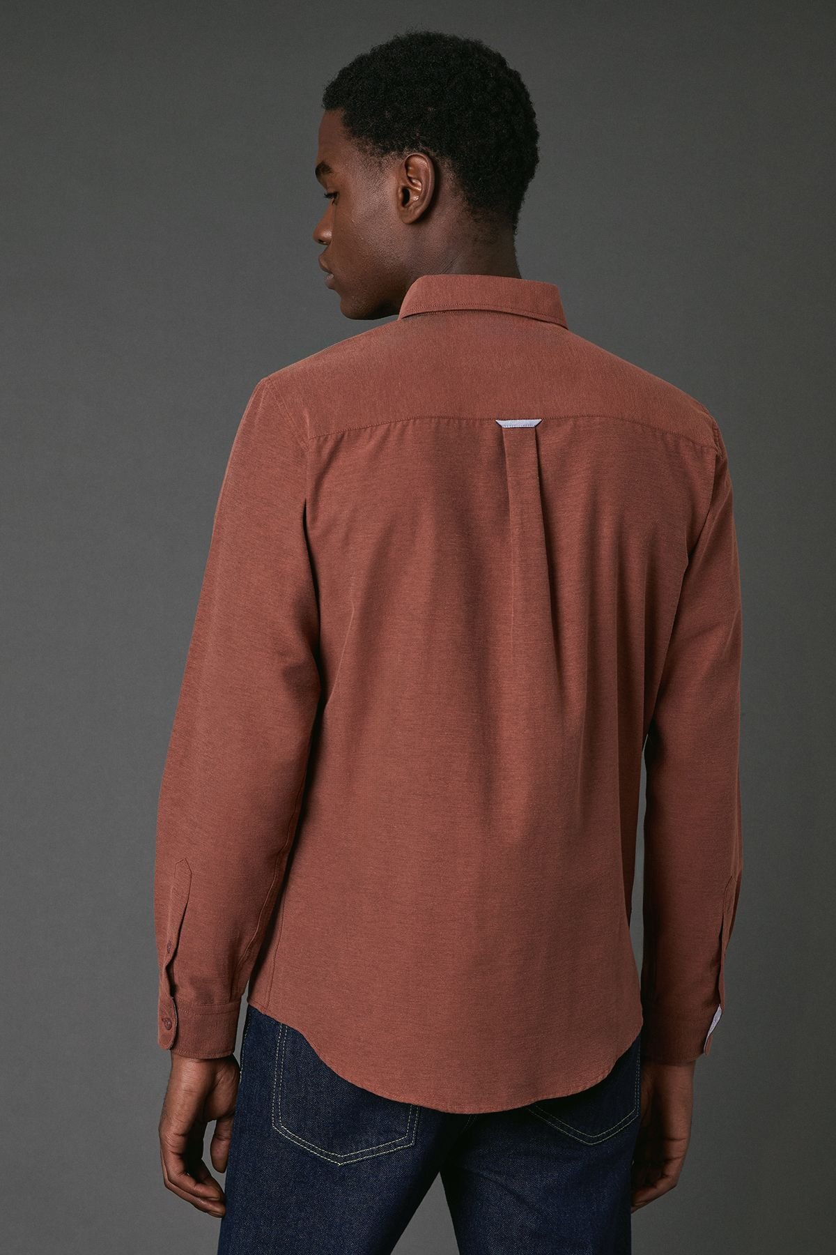 Maine Maine Men's Red Brushed Flannel Long Sleeve Shirt - 3