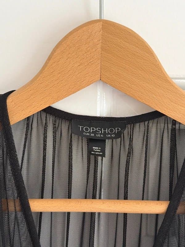 Topshop Black body suit top