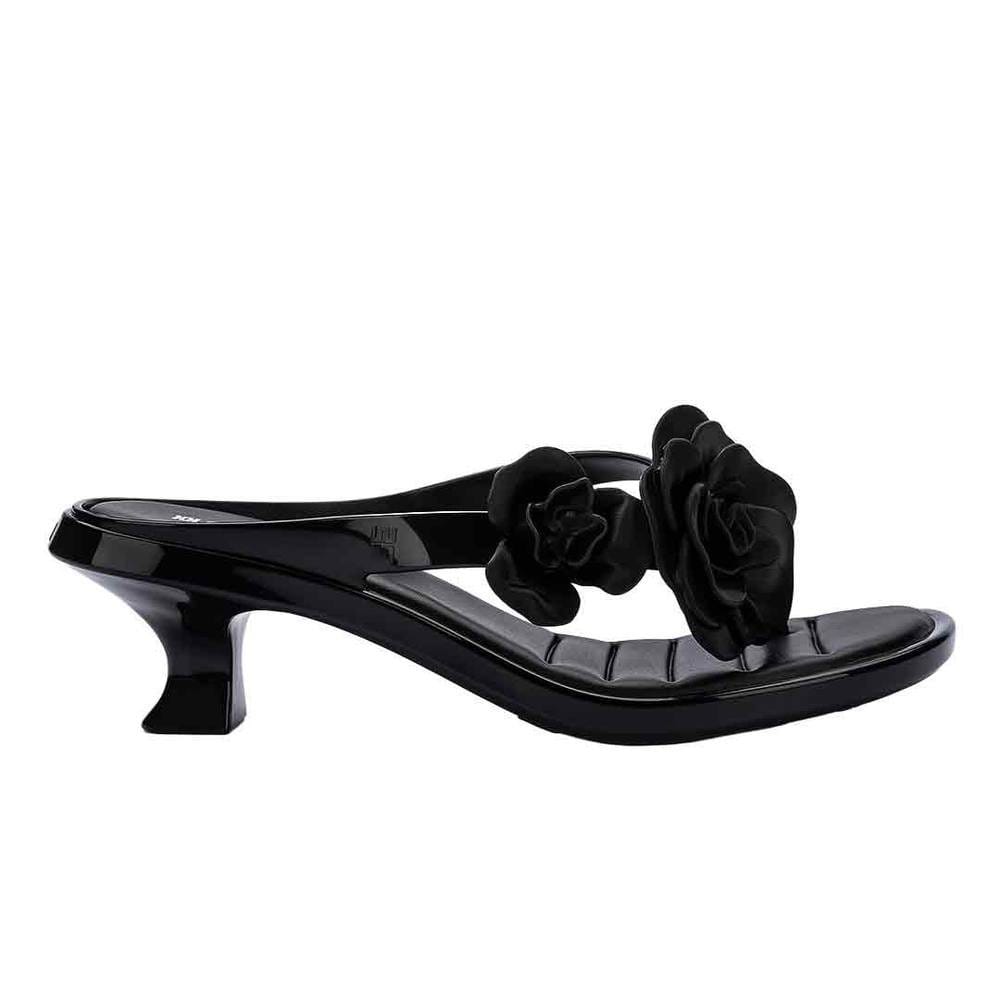 Melissa Shoes Melissa Shoes Women's Thong Kitten Heel Petals in Black - 4