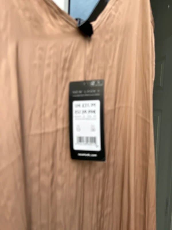 New Look New Look crushed satin long dress -size 10