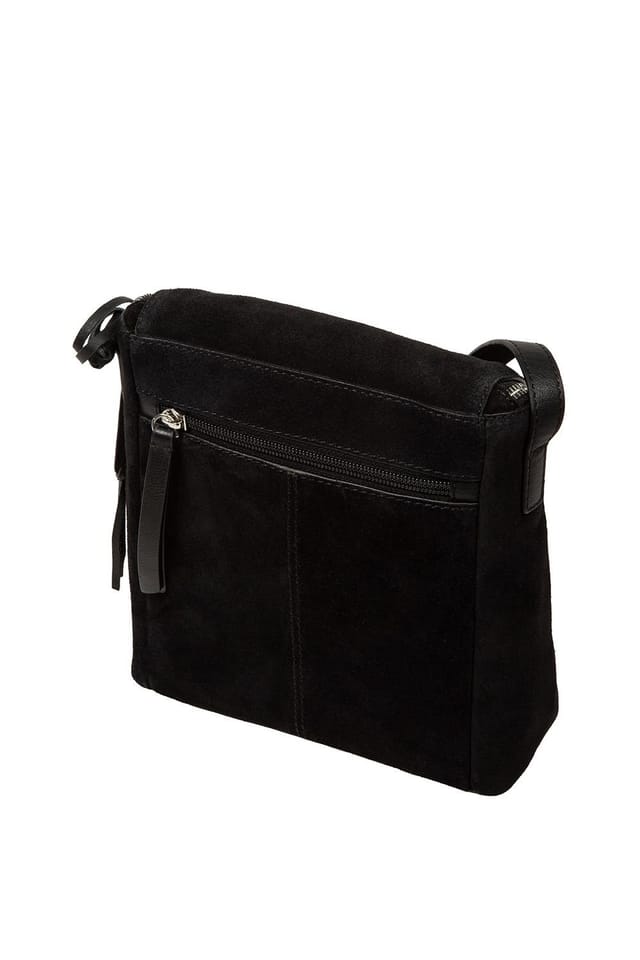 Cultured London Cultured London Women's 'Luisana' Suede Cross Body Bag in Black - 3