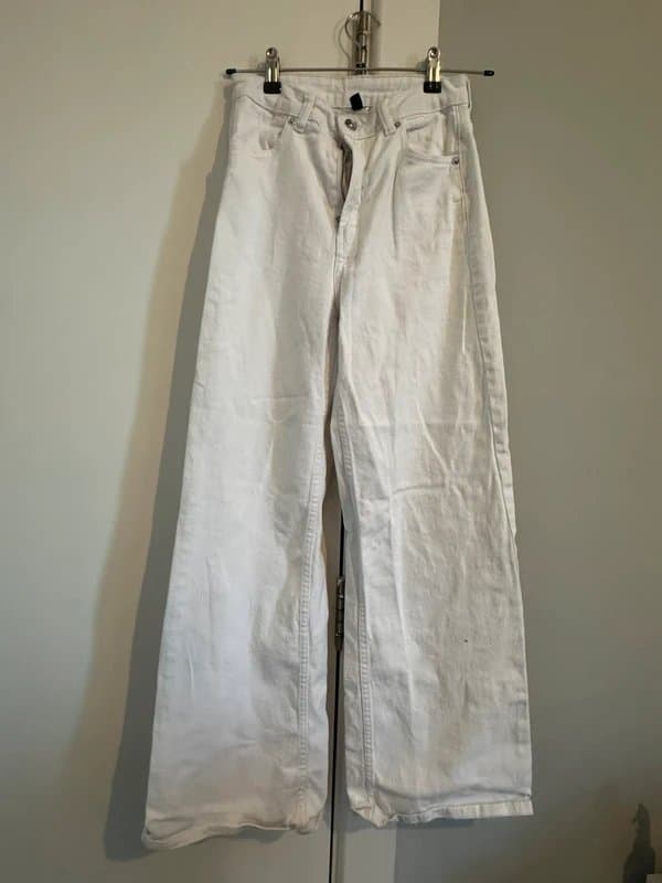 ASOS White ASOS jeans wide leg high waist