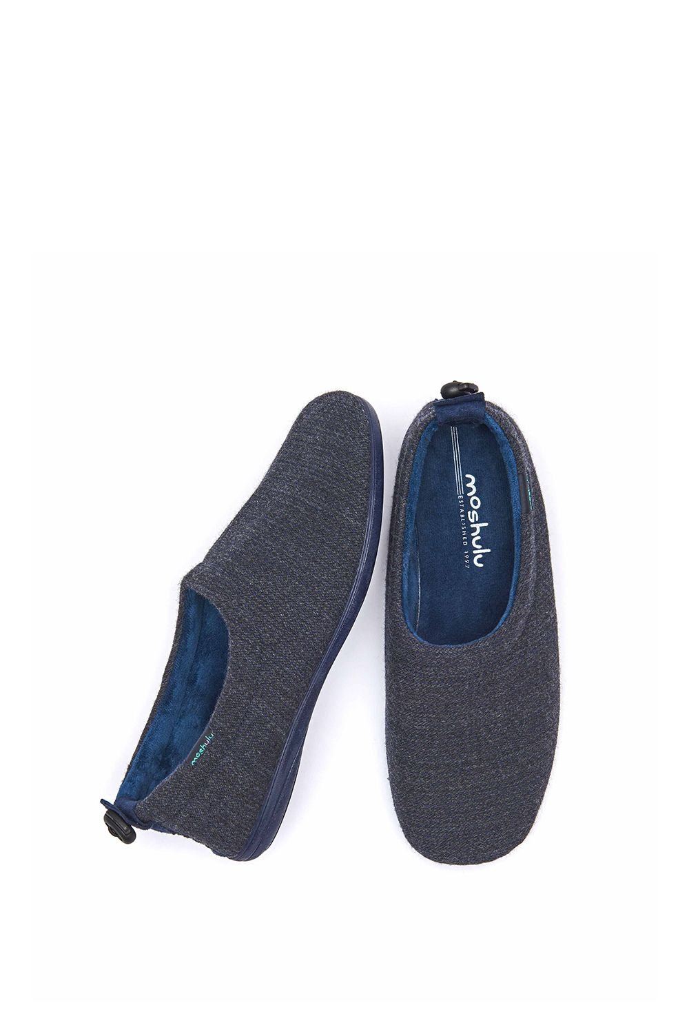 Moshulu Moshulu Men's 'Hornbeam' Textile Slippers in Blue - 2