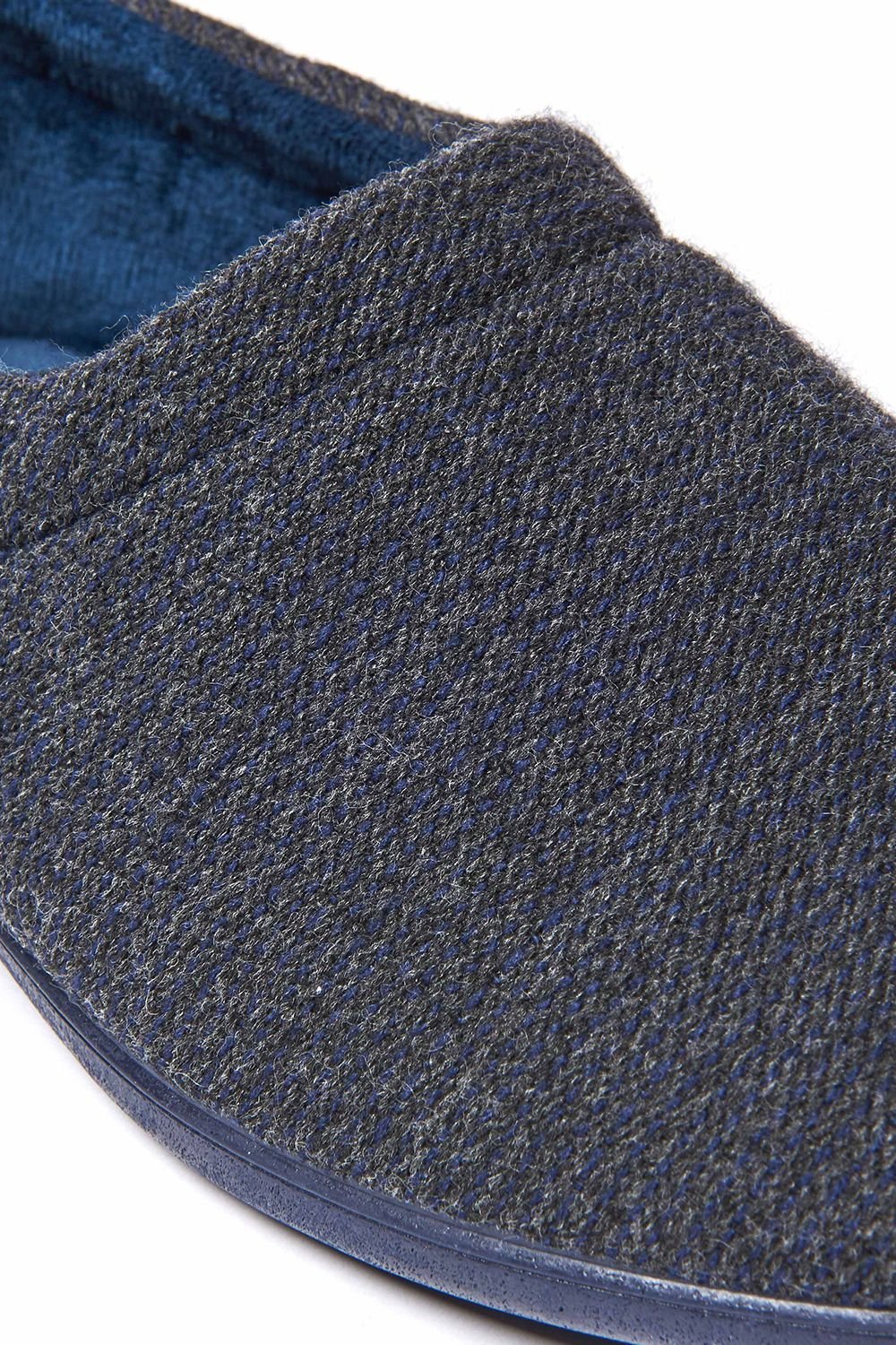 Moshulu Moshulu Men's 'Hornbeam' Textile Slippers in Blue - 3