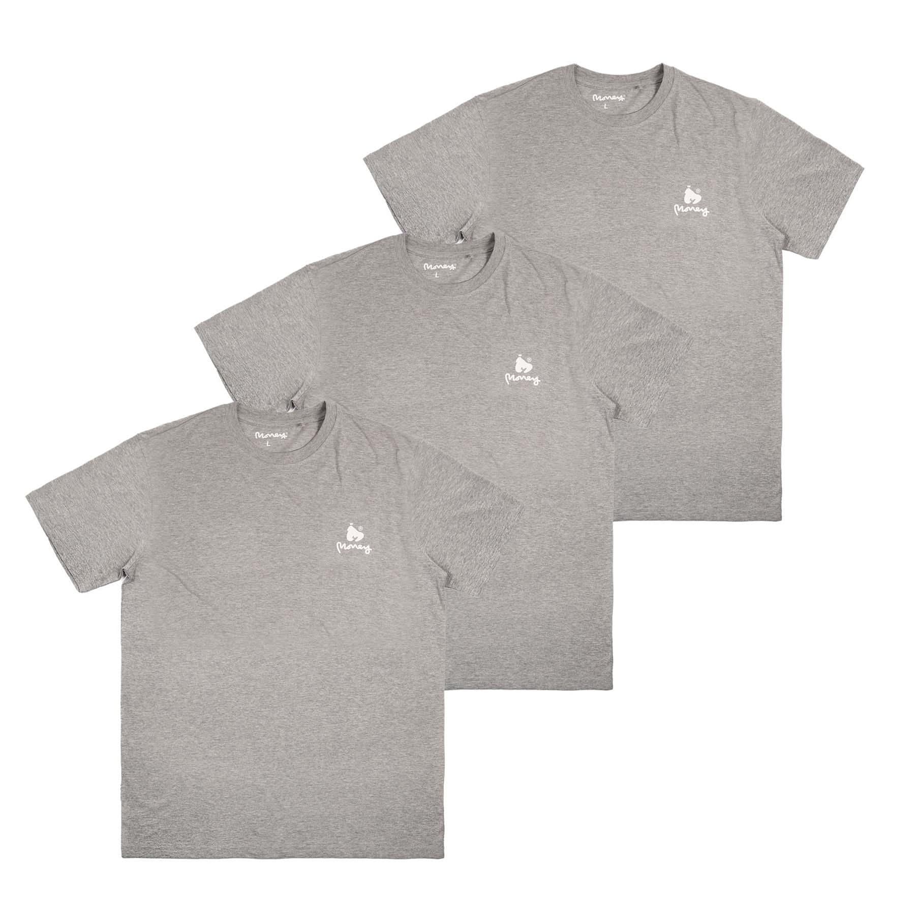 Money Money Men's Lounger Tee 3pk in Grey