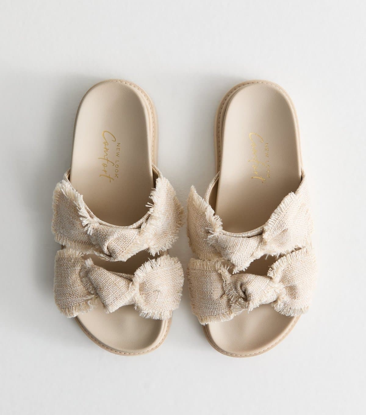 New Look New Look Cream Knotted Strap Sandals Vegan