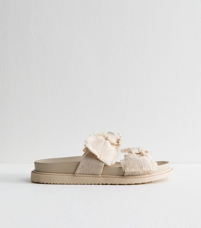 New Look Women's Cream Knotted Strap Sandals Vegan New Look - 3