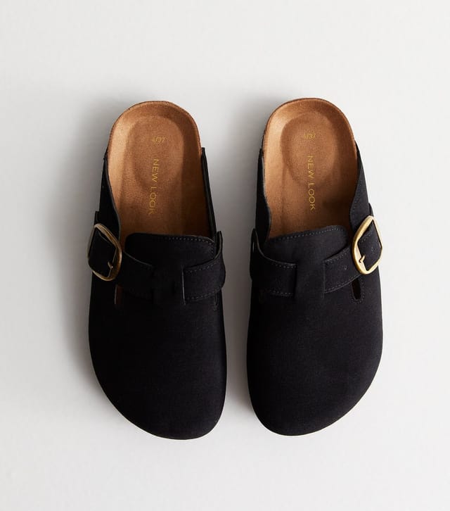 New Look Women's Black Suedette Mules New Look - 2