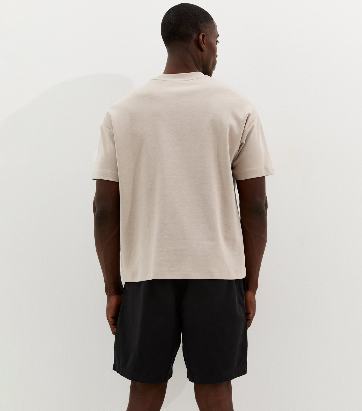 New Look Men's Black Regular Cotton Pin Tuck Shorts New Look - 4