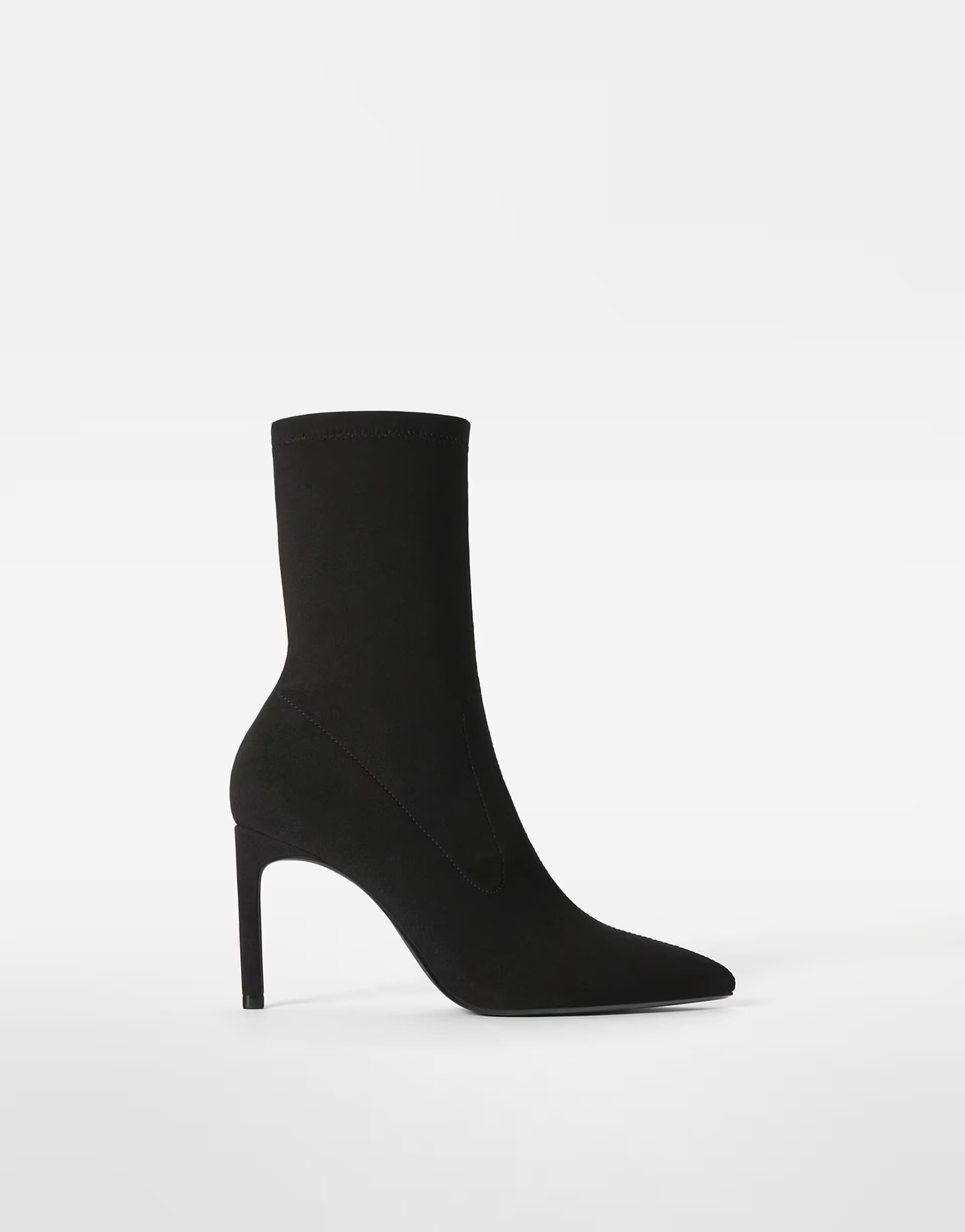ASOS ASOS Black Suede High-Heel Ankle Boots