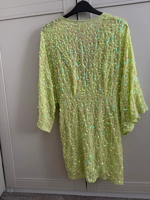 ASOS Design ASOS design sequin twist mini kimono dress