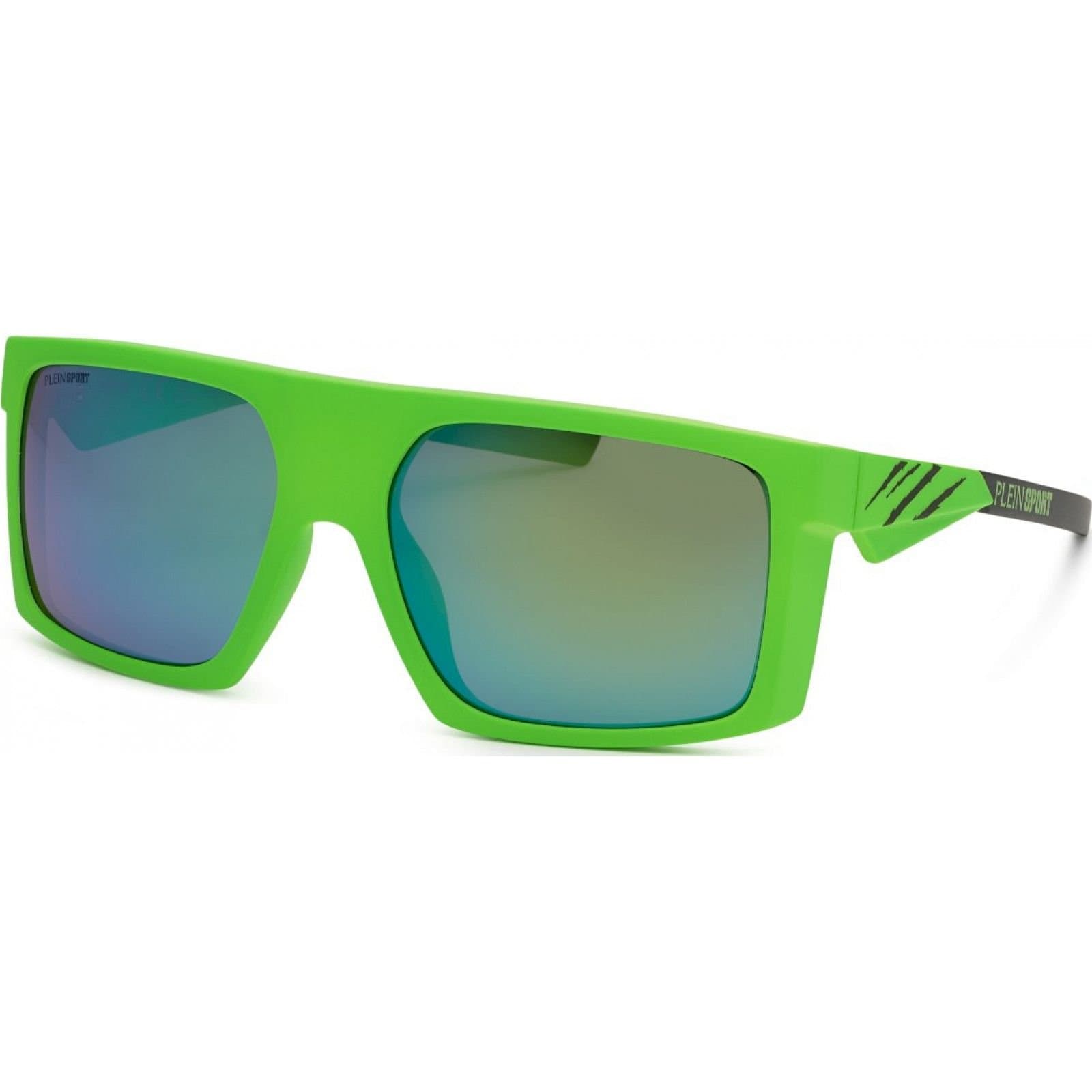 Plein Sport Plein Sport Men's SSP009-5895GP Square/Rectangle Sunglasses in Green