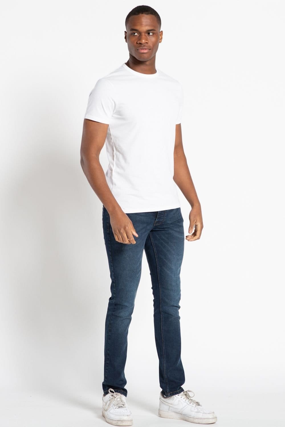 French Connection French Connection Men's 3 Pack Cotton Crew Neck Short Sleeve T-Shirts in White - 4