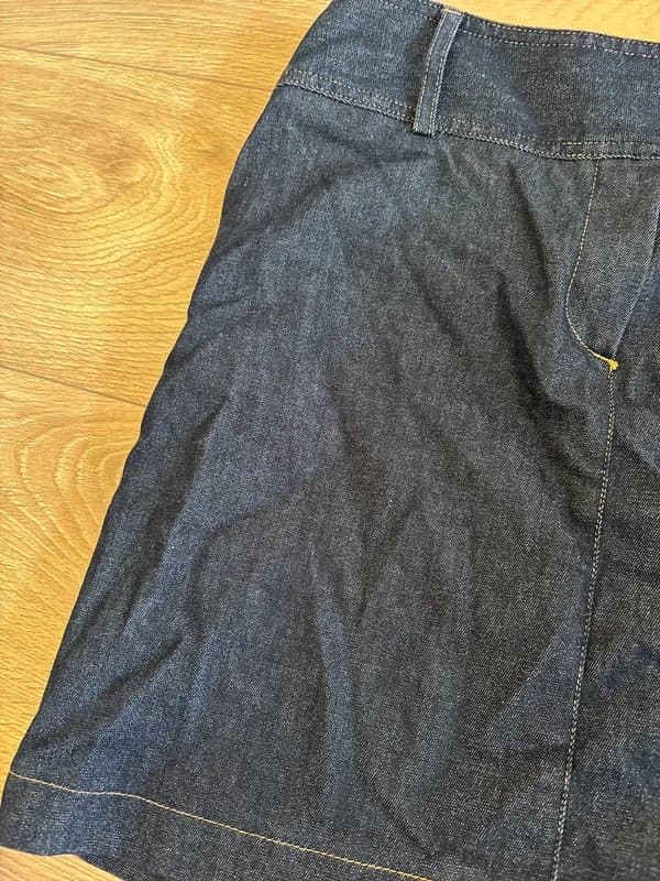 Hennes Denim Cotton Mini Skirt