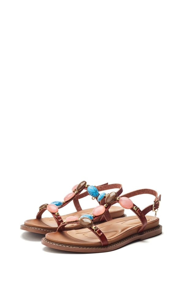Moda In Pelle Moda In Pelle Women's 'Nicca' Porvair Sandals in Tan - 3