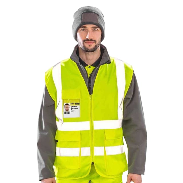 SAFE-GUARD by Result SAFE-GUARD by Result Men's Heavy Duty Security Vest in Yellow - 3