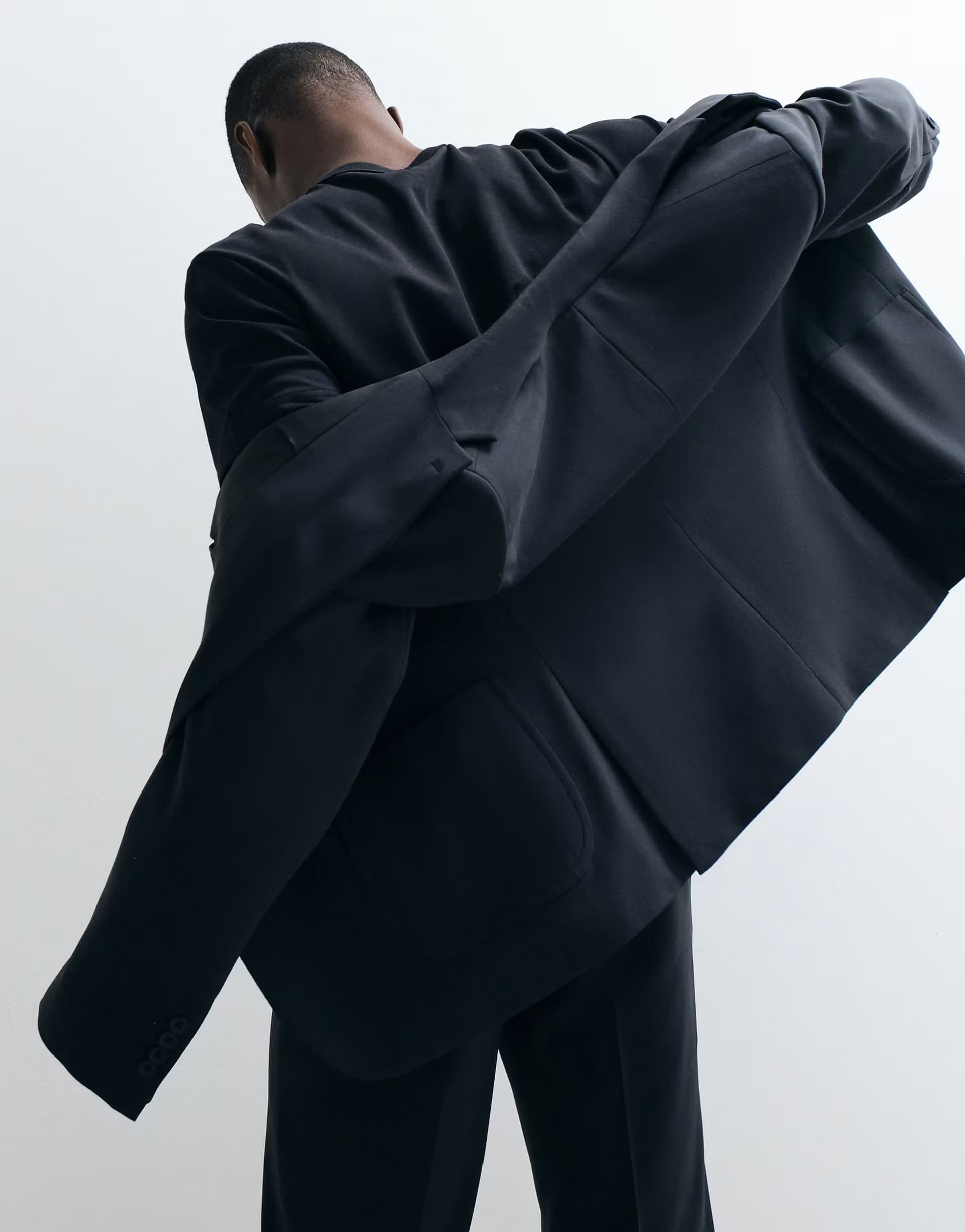 ASOS ASOS DESIGN FlexMax™ slim suit jacket in black