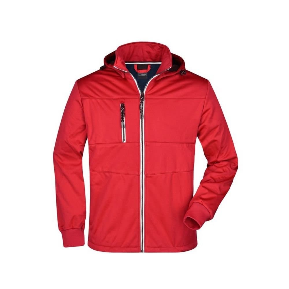 James and Nicholson James and Nicholson Men's Maritime Softshell Jacket in Dark Red
