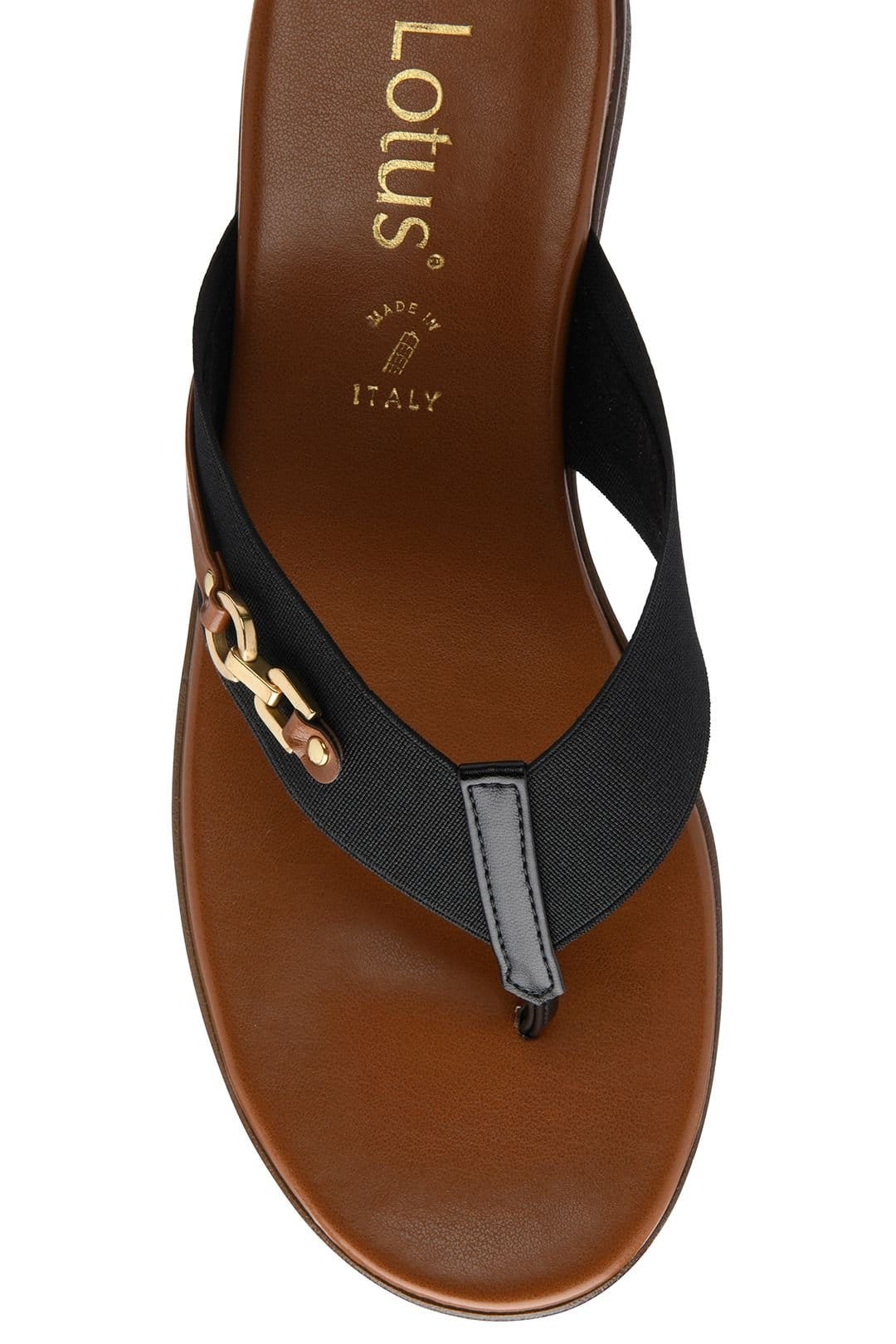 Lotus Lotus Women's 'Villana' Toe-Post Sandals in Black - 4