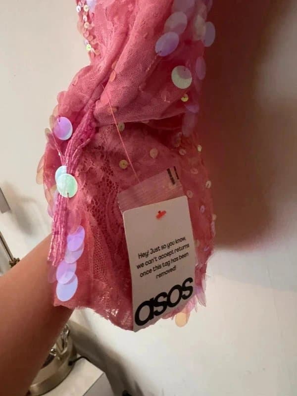 ASOS ASOS pink sheer cami dress embellished